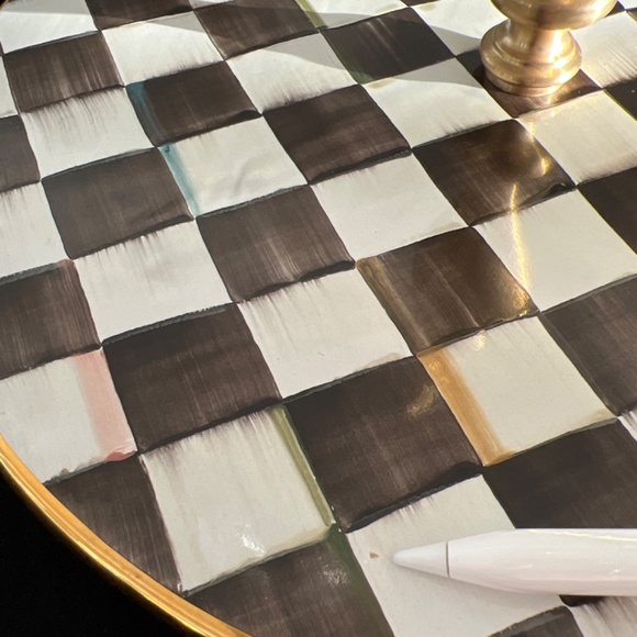 Mackenzie-Childs Courtly Check Cheese Course - Picture 10 of 10